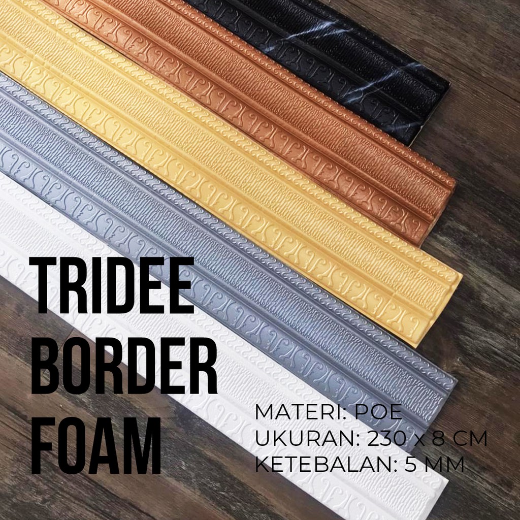 Wallpaper Stiker Border Foam | TRIDEE WALLPAPER