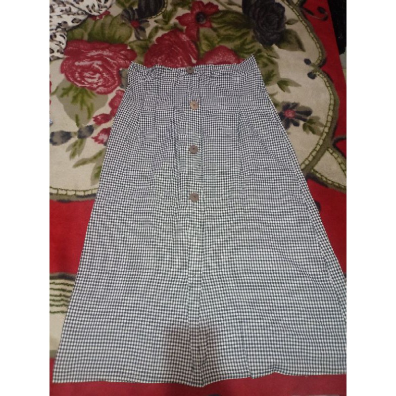 Preloved Rok Skirt kotak kotak