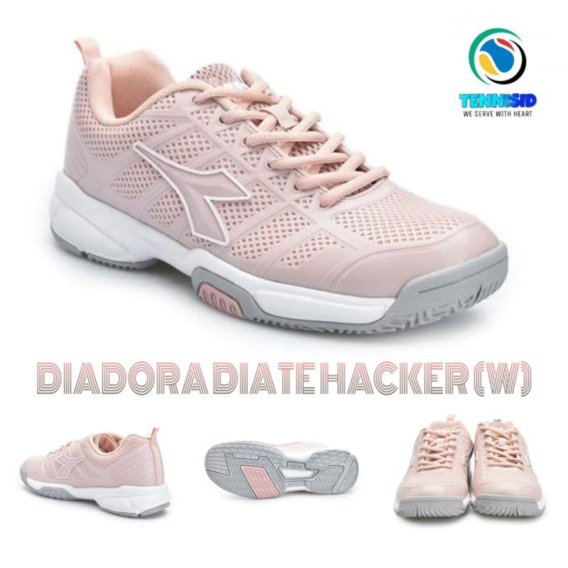 Sepatu Tenis Tennis Wanita DIADORA DIATE HACKER W - Pink