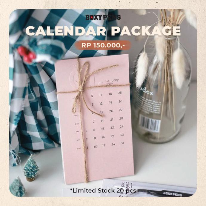 

✨BISA COD✨ Boxypens Calendar Package 2021