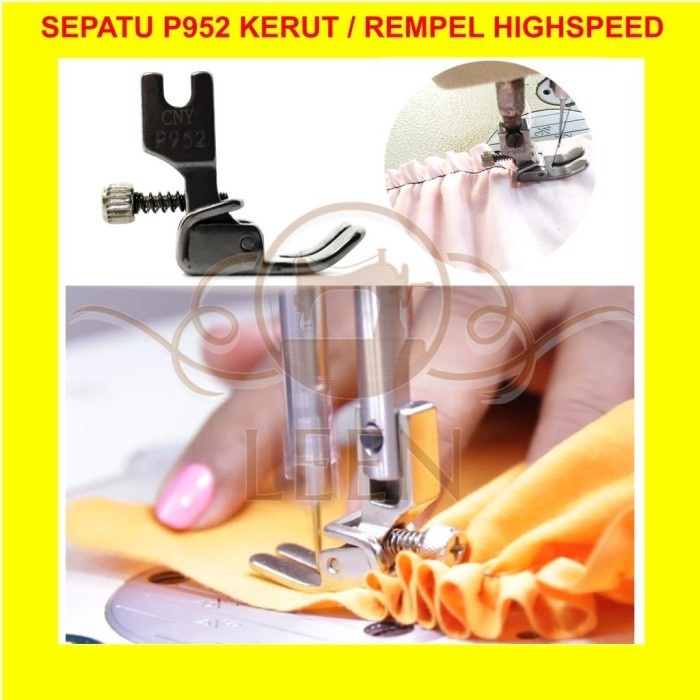 Sepatu Kerut Rempel P952 Besi Mesin Jahit High Speed Industri LEEN