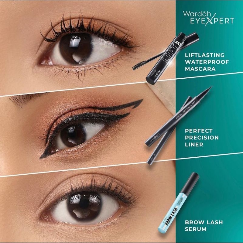 ✿ELYSABETHME✿ Wardah EyeXpert LiftLast Waterproof Mascara langsung lentik tebal bervolume bulu mata