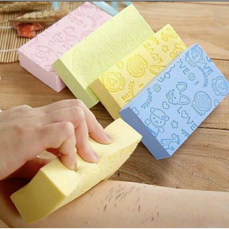 ⭐ Jendela Kosmetik ⭐ ( Sponge Daki Kotak )  Paroro Spon Mandi Kotak / Spon Daki / Spon Penghilang Daki / Spons / Spon Busa Mandi / Spon Mandi