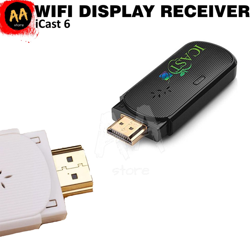 iCast 6 Dongle HDMI Wifi Display Receiver TV Miracast IOS &amp; Android