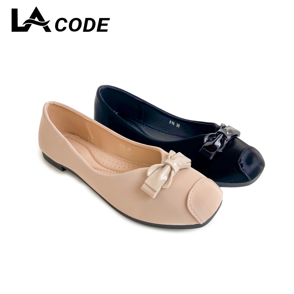Lacode Flat Shoes Sepatu Pansus Wanita Slip On Import