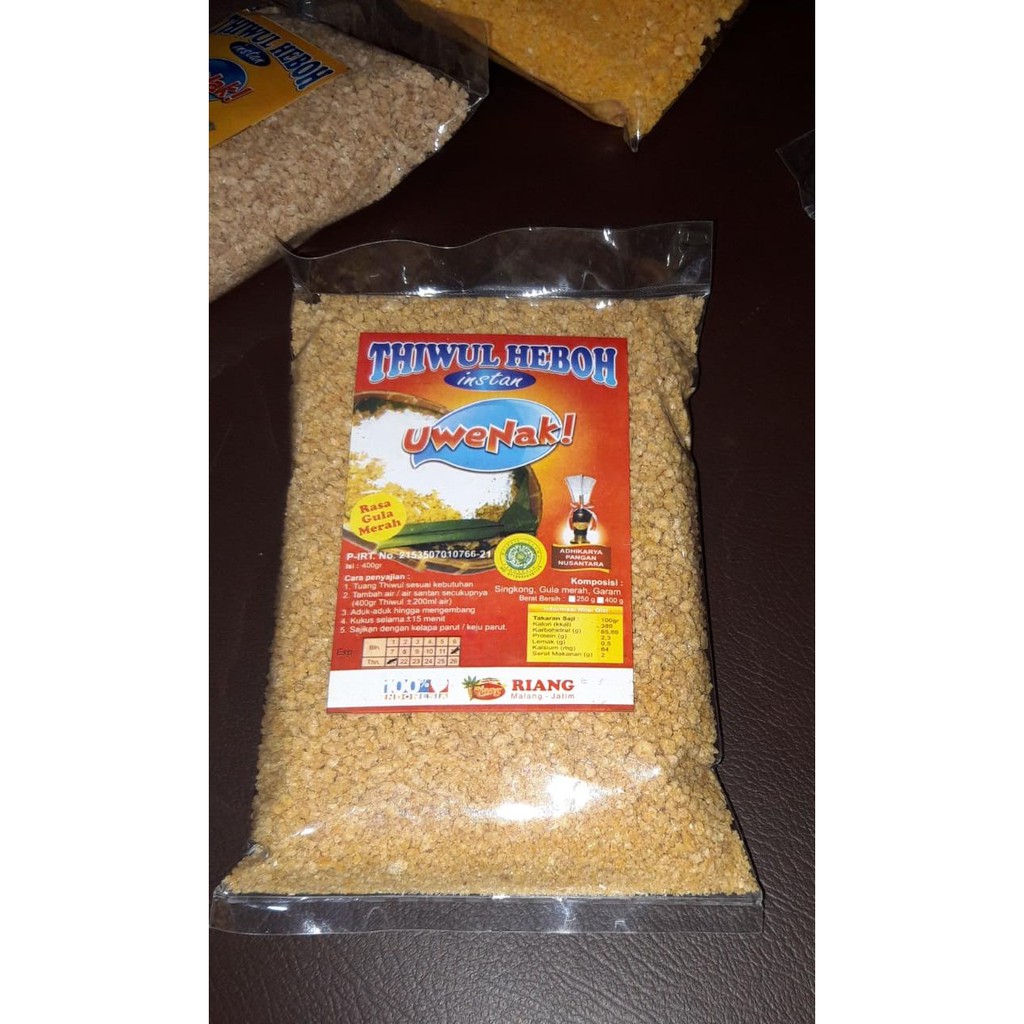 TIWUL INSTAN /TIWUL SIAP SAJI/TIWUL KUKUS/TIWUL GULA MERAH "UWENAK"