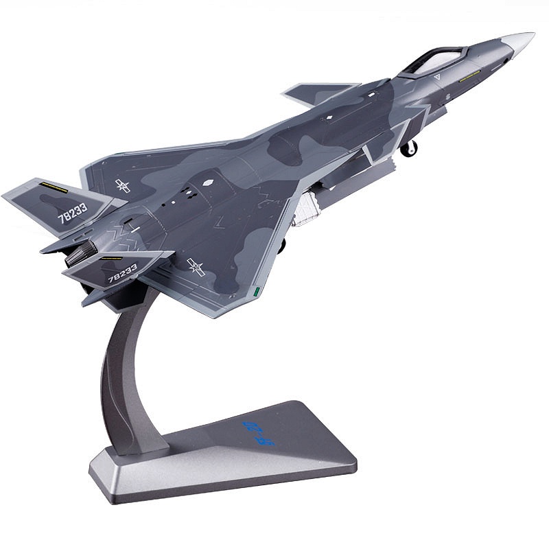 Diecast Pesawat Tempur Siluman J-20 Chengdu Skala 72 Miniatur Militer