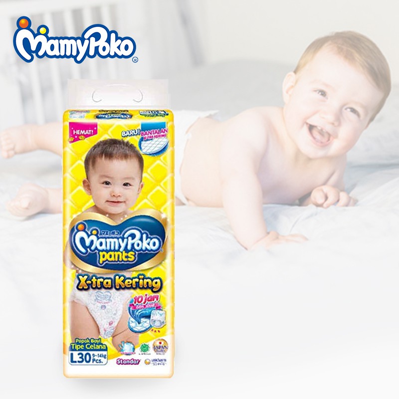 MAMYPOKO STANDAR XTRA KERING DIAPERS PANTS L30