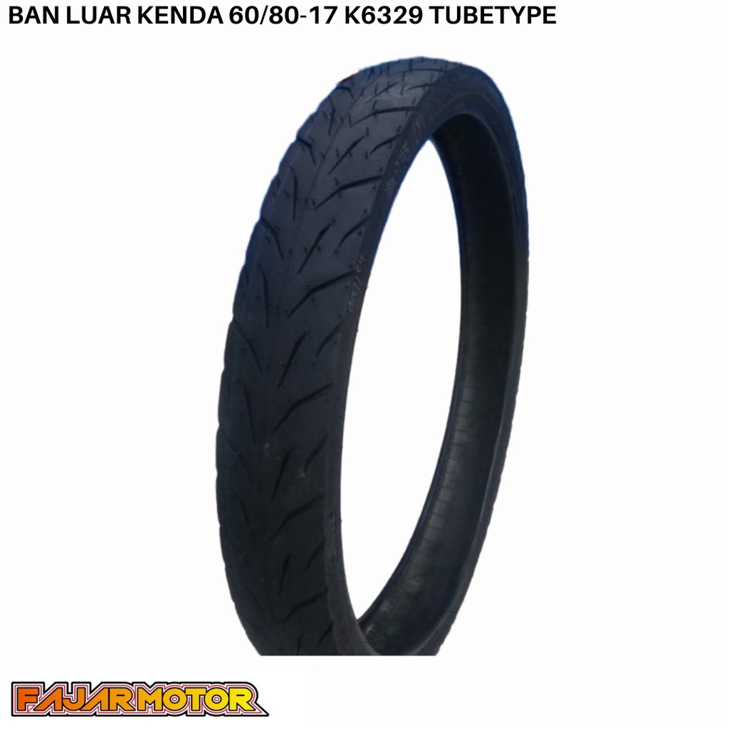 KENDA BAN LUAR 60/80 215 225 RING 17 TUBETYPE K6329 BAN KOTAK