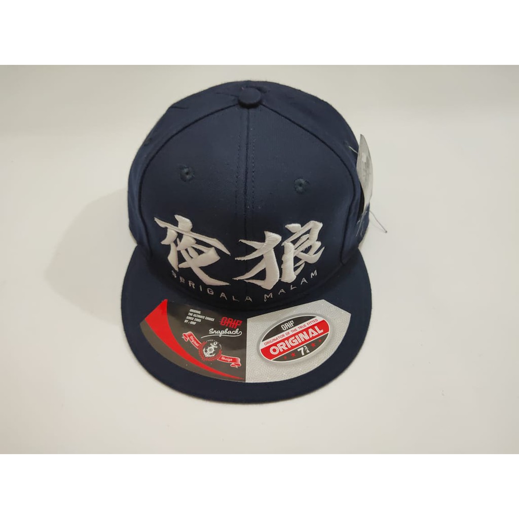 Topi Hip Hop Snapback SERIGALA MALAM cloting bordir