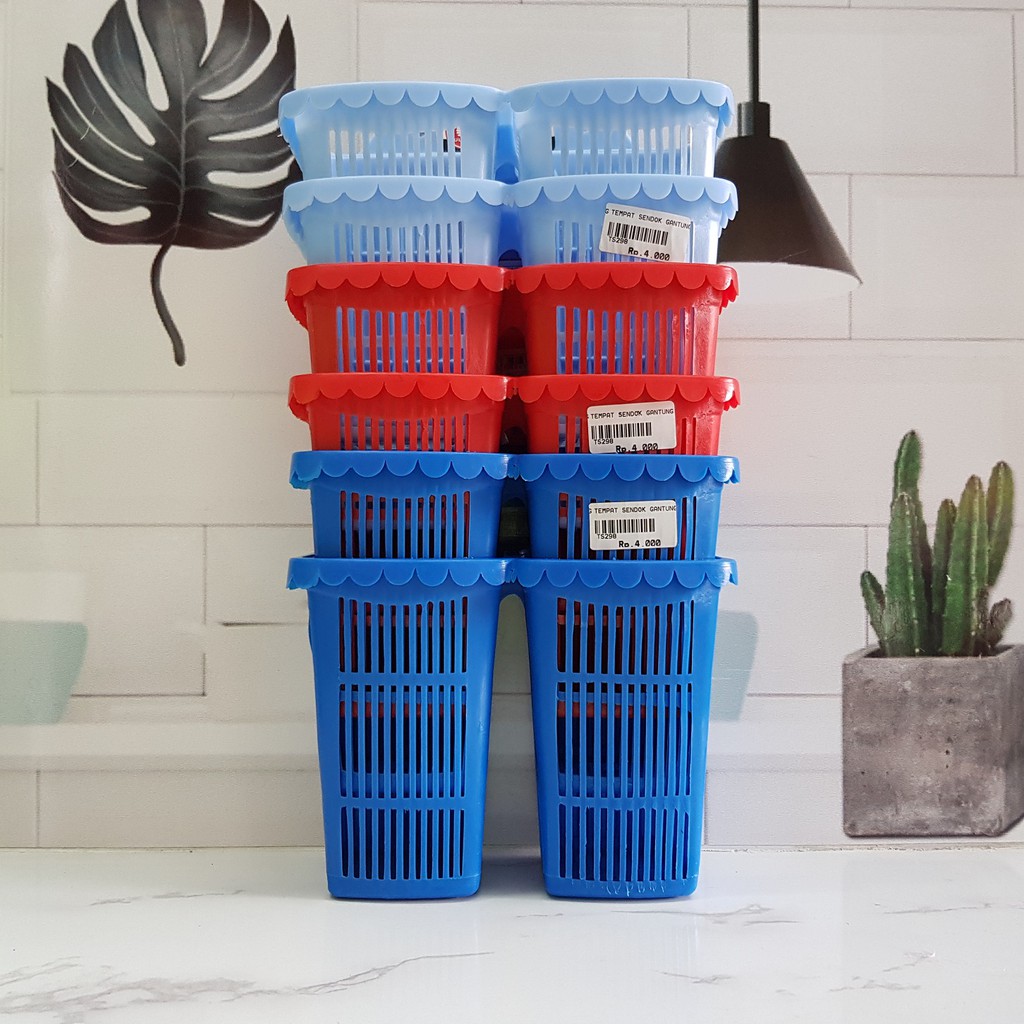 ULTRA 298 Tempat Sendok Gantung Tembok Plastik Sekat Doff Tebal