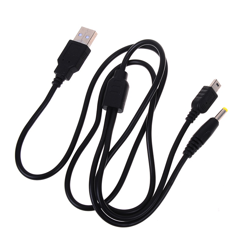 (LUCKID) 1pc Kabel data / charger usb 2in1 Untuk psp 1000 / 2000