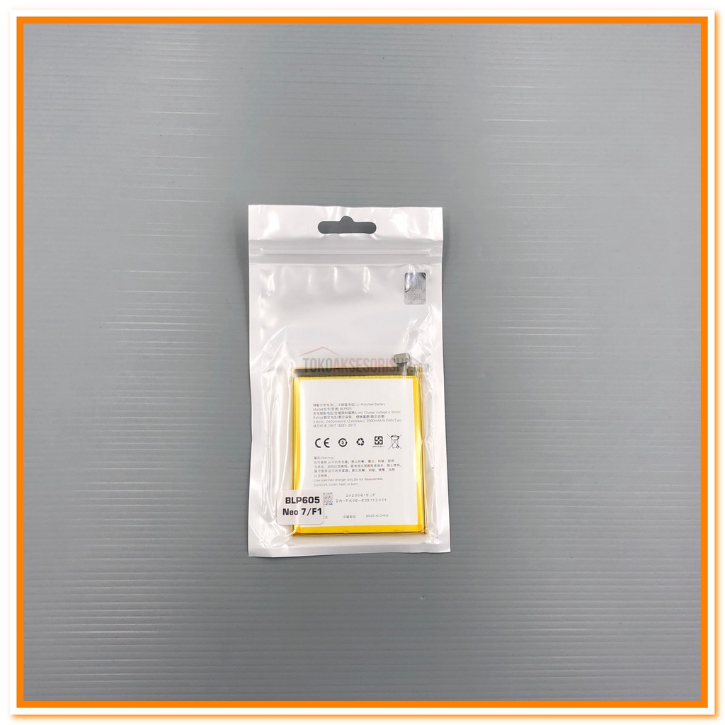 BATERAI OPPO NEO 7 / A33 BATERAI OPPO F1 BATERAI OPPO BLP 605 ORIGINAL