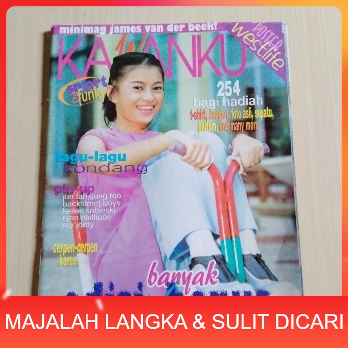 Majalah KAWANKU No.25 Des 1999 INGGIT + POSTER WESTLIFE Langka