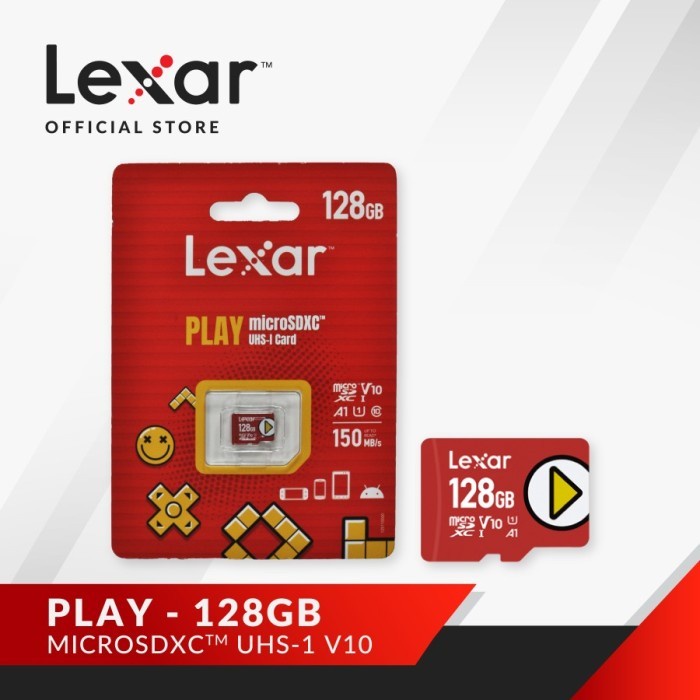 Lexar  Memory Microsd Lexar Play 128gb up to 150mbps