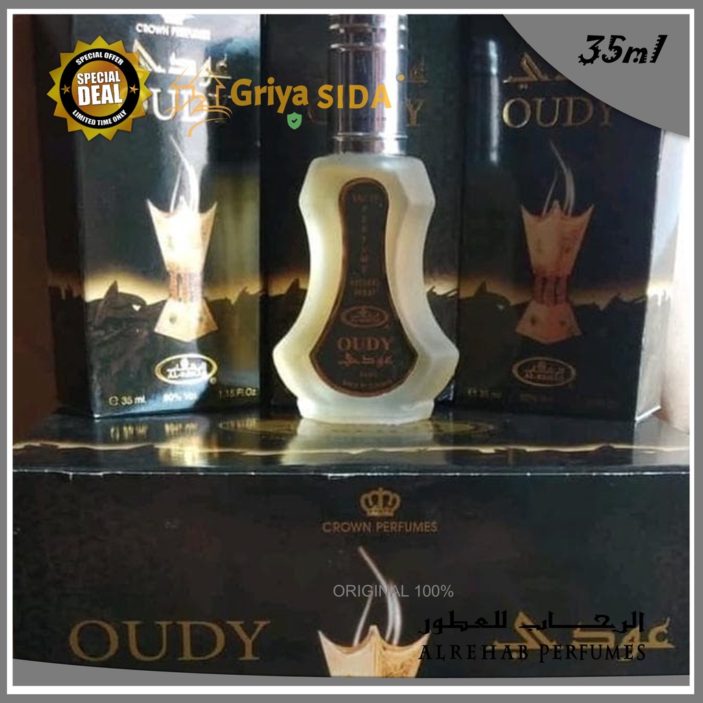 Parfum al rehab oudy 35ml original minyak wangi OUDY alrehab spray PROMO!