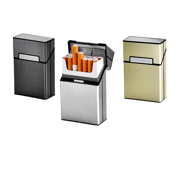 Kotak Rokok Keren 20 Slot Unik Aluminium Case Kotak Bungkus Rokok Desain Simpel Elegan