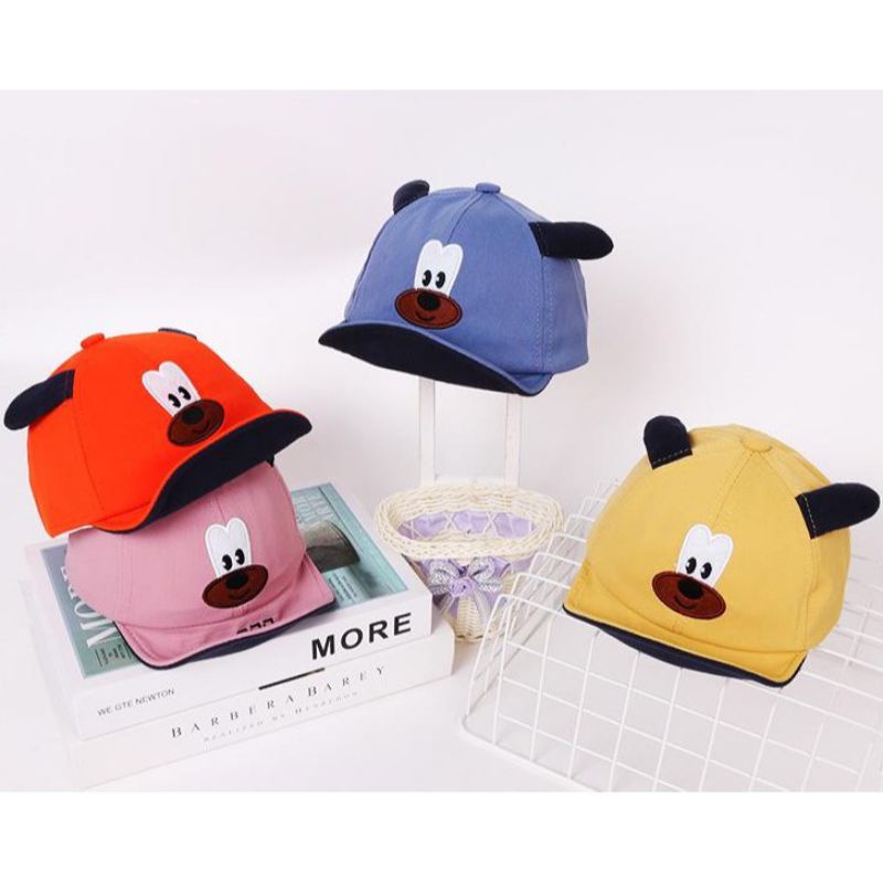 Topi Bayi Laki laki Perempuan Import Karakter Doggy Murah