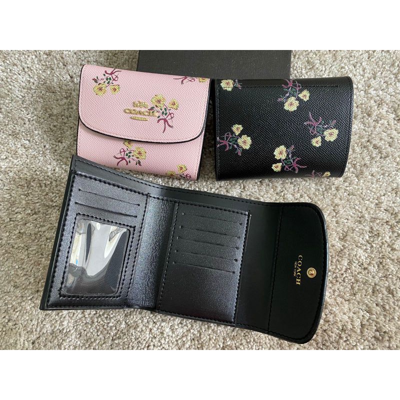 Dompet lipat coach mini free box