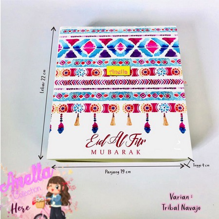

Box Nastar uk. 19 x 22 x 4 cm + Sekat mika Edisi Idul Fitri / EID - NAVAJO