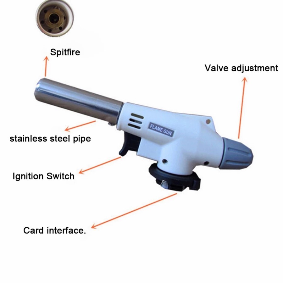 Kepala Gas Portable / Las Fire Blow Torch / Flame Gun Tembakan Api Gas