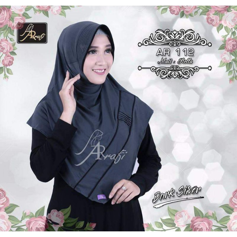 Hijab arrafi AR 112 hijab instan || INAYAHHIJAB-Medgreen