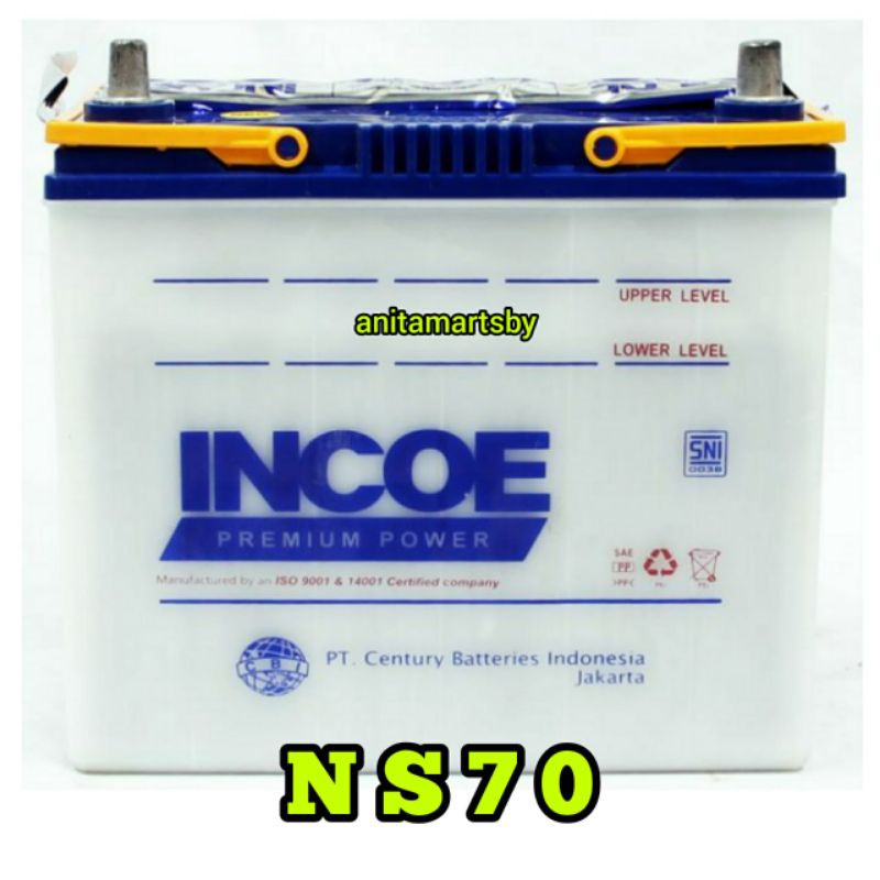 Accu / Aki Mobil Incoe Premium NS70 (65D26R)