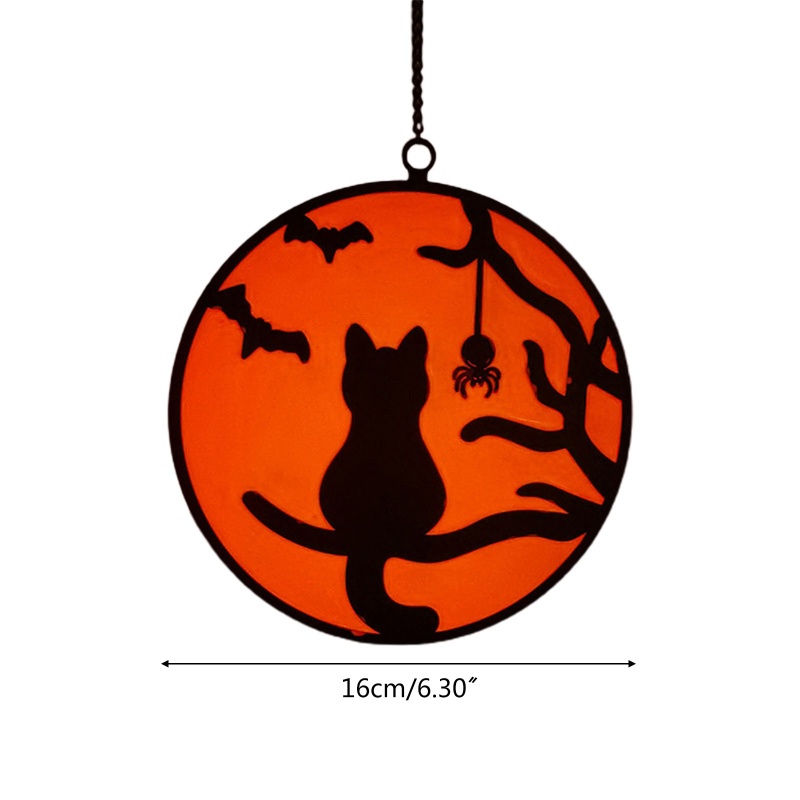 Liontin Desain Laba-Laba Dan Kucing Luminous Untuk Dekorasi Taman