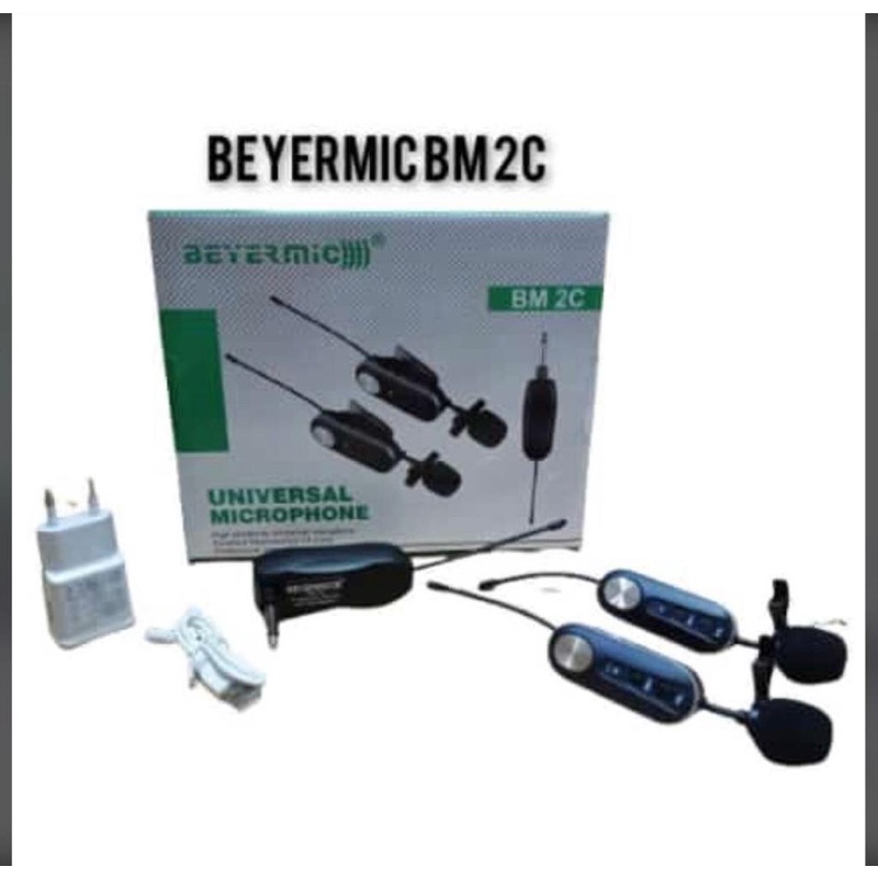 Mic Clip On Wireless Beyermic BM-2C Double Clip On Wireless