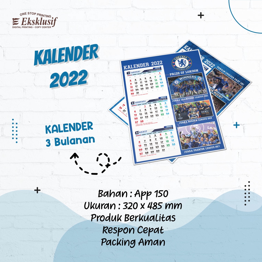 

KALENDER DINDING 3 BULANAN A3+ FULLCOLOR (CUSTOM)
