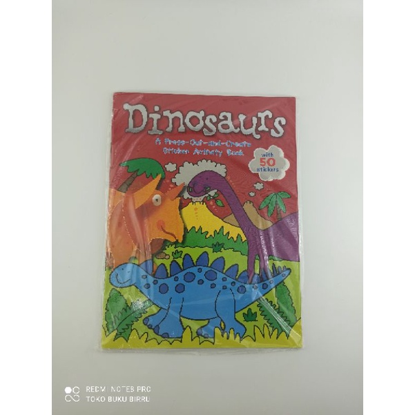dinosaurs press out and create sticker activity book