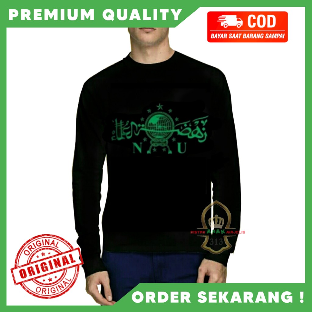 [Original] Kaos NU Logo/Kaos Nahdlatul Ulama /Kaos NU Nahdlatul Ulama Murah Asli Jombang/Baju NU