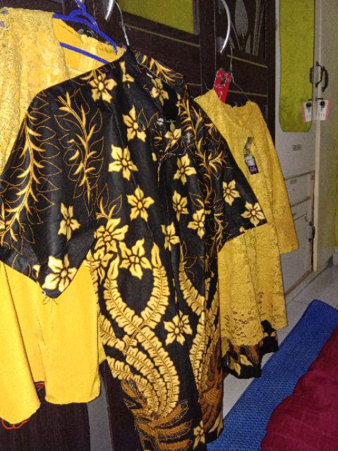 Batik Couple Kebaya Brokat Sinta Dewi Mini Pinguin Latte