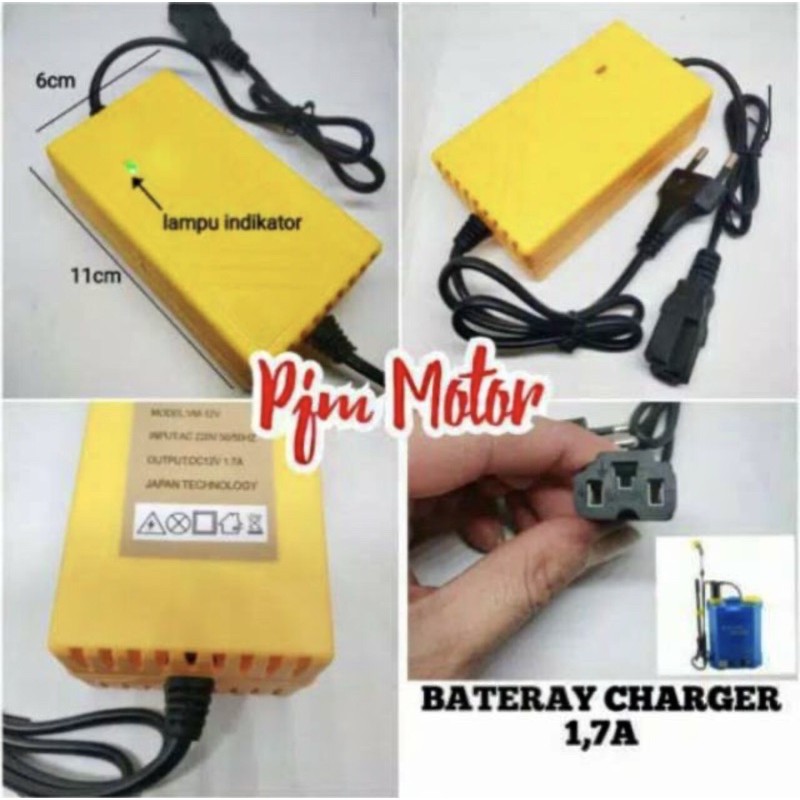 baterai charger cas aki pompa hama elektrik Ac DC