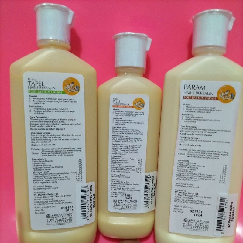 Sariayu Paket Habis Bersalin