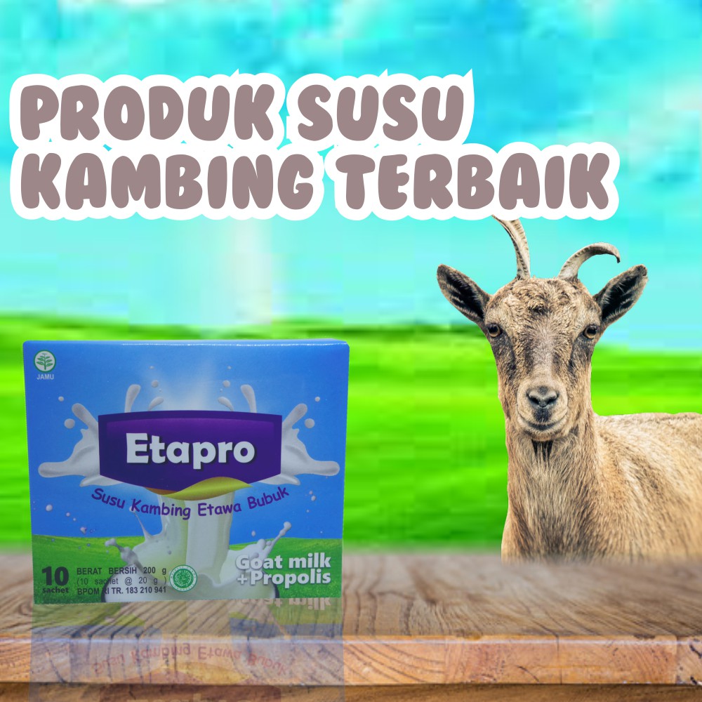 

Susu Kambing Etawa plus Propolis Bubuk ETAPRO Asli Original POM BPOM