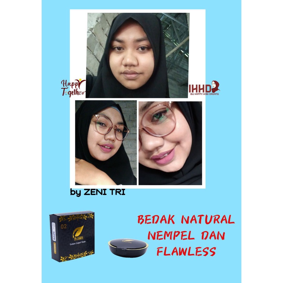 Bedak Padat Exclusive Compact Powder SR12 SPF 25 BPOM Mengurangi Minyak Di Wajah  Melindungi Kulit Dari Sinar Matahari Menjaga Kelembaban Kulit Make up Tahan Lama Original Exclusive Compact powder 14gr