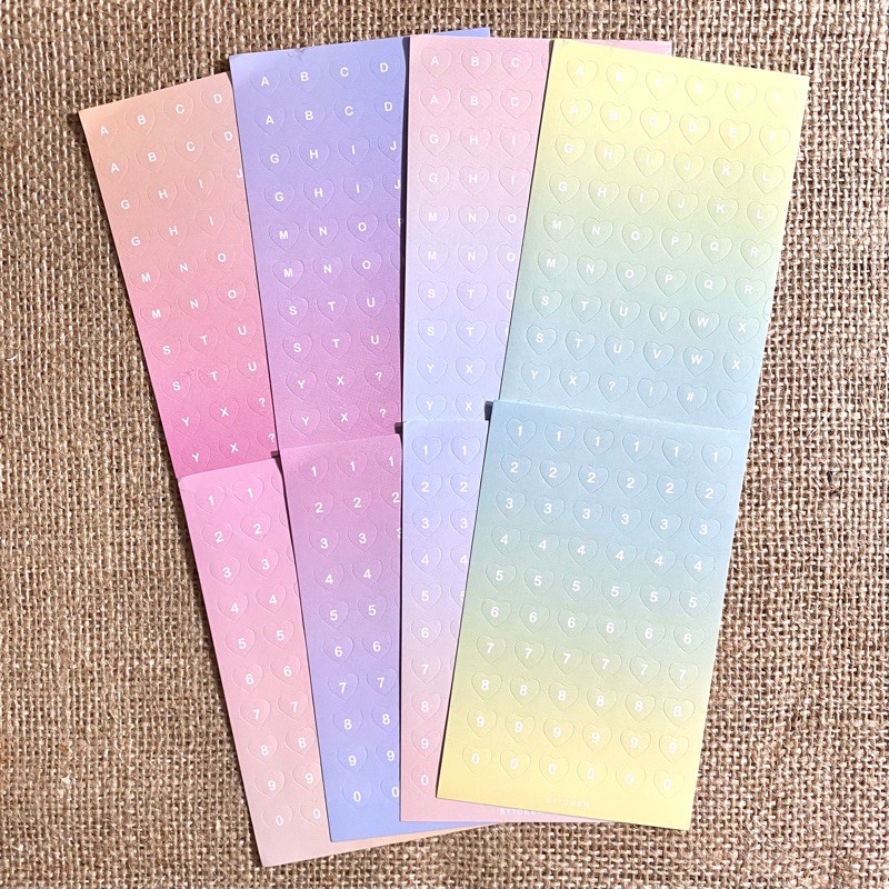 

Pastel alphabet & number stickers ( Sticker bujo Sticker deco Sticker journaling Sticker korea )