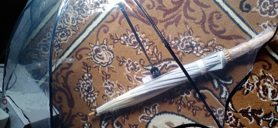 Tabasa Payung Lipat Transparan Bening