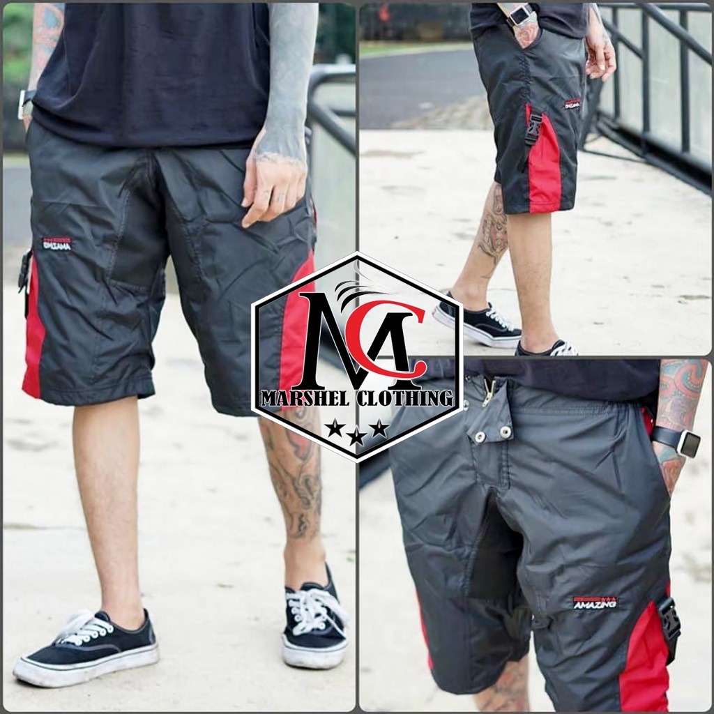 RCL - Celana Pendek Amazing 003 / Celana Cargo Waterproof / Celana Kargo Pendek Murah S.M.L.XL