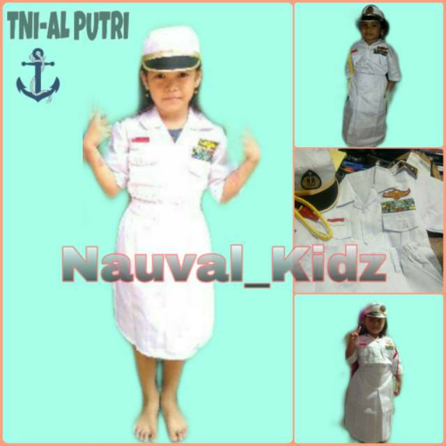Baju Profesi TNI - AL / Kostum Seragam ANGKATAN LAUT ANAK PUTRI / TERMURAH