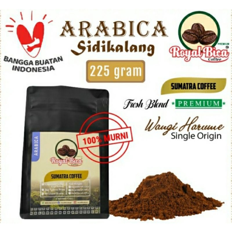 

Kopi Bubuk Arabica Sidikalang wangi 225 gram