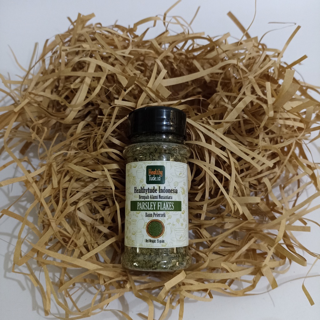 

HEALTHYTUDE.ID - Parsley Flakes - Daun Peterseli - Rempah Alami