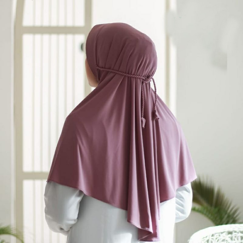 Hijab bergo maryam pet ropel DAILY original jersey / jilbab bergo ped ropel tali kepang / kerudung bergo TALI KEPANG PET ROPEL Hijab Bergo Pet Ropel Husna