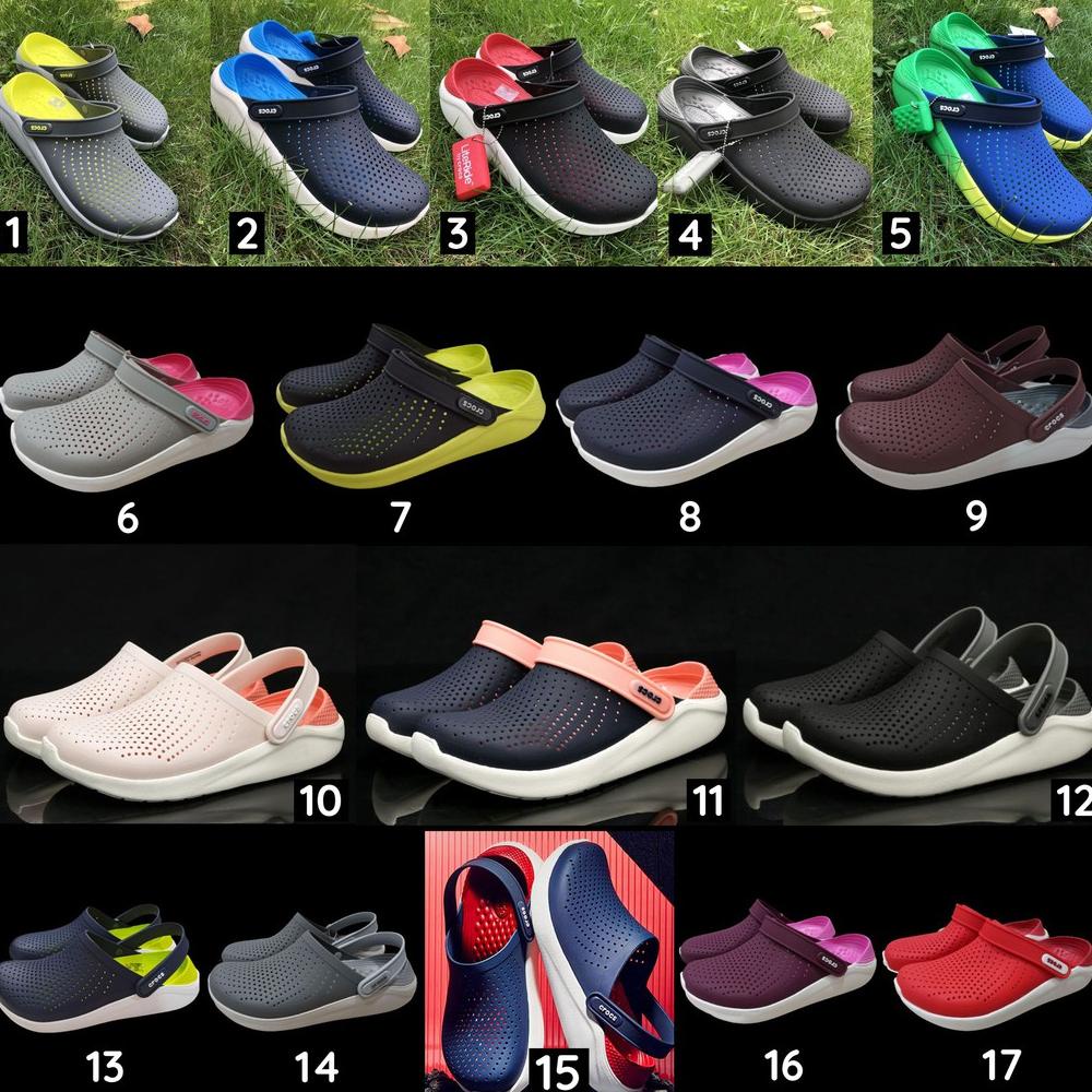 Crocs / Sandal Crocs / Crocs Literide / Literide / Sandal Pria / Lite Ride / Sepatu Sandal Perawat .