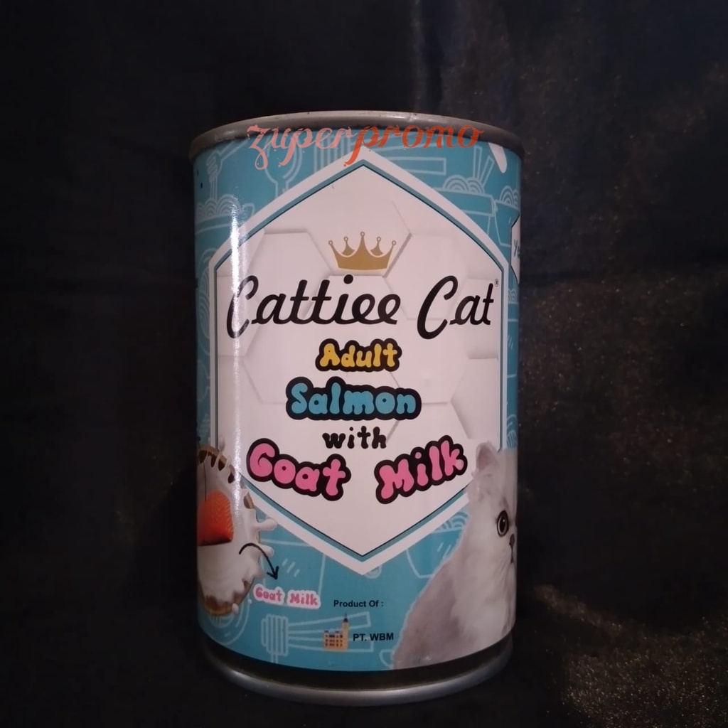 Cattiee Cat Can Adult Goat Milk 405gr / Makanan Basah Kucing Dewasa