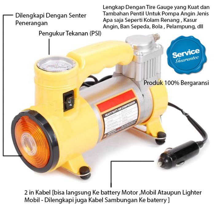 Smart Mini Kompresor Pompa Angin Ban Mobil