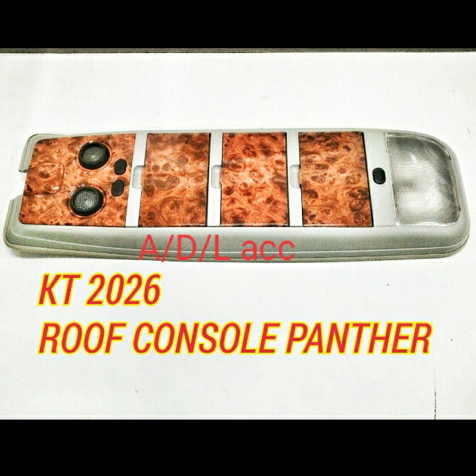 kokpit roof consule konsul LAMPU KABIN ATAS + tempat tissu MOBIL ISUZU PANTHER phanter wood / KAYU