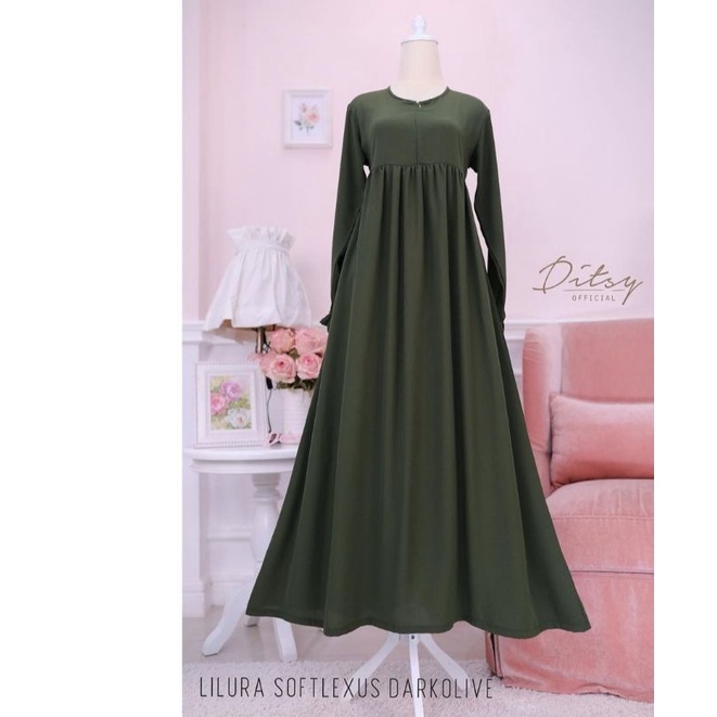 DITSY LILURA SL DARK OLIVE SIZE M