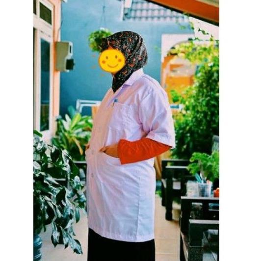 10.10 COD Jas Laboratorium Jaslab Lengan Pendek Jumbo XXL XXXL Jas Lab Super Besar lmgl441